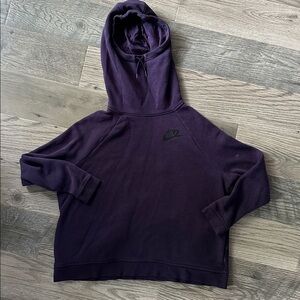 Nike rally funnel neck Deep Purple Hoodie women’s XL‎